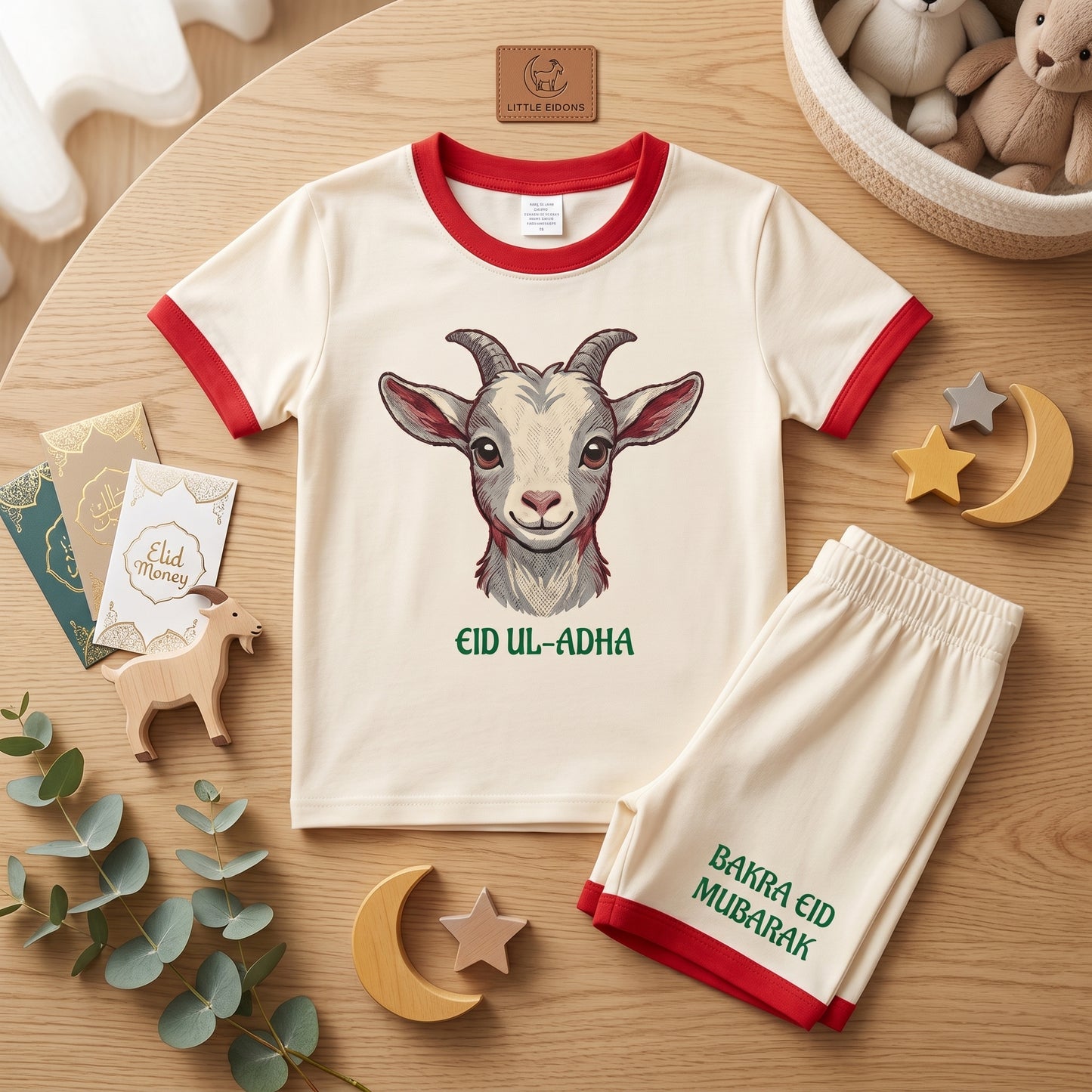 Bakra Eid Mubarak Kids Outfit Set | Eid ul-Adha Baby Dress | Boy & Girl Summer Suit 1-4 Years